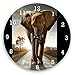 Produktbild Aux prix canons Den Preis Kanonen – Wanduhr Elephant natur 2 in Glas