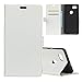Produktbild Yokata Google Pixel 2XL Hülle Leder Premium Handyhülle Handy Ledertasche Schutzhülle Flip Case Wallet Tasche Handytasche Weiche Silikon Backcover Innere mit Kartenfach Standfunction und Magnetverschluss Brieftasche Etui Schale Schutz für Google Pixel 2 XL 2017 Cover - Weiß