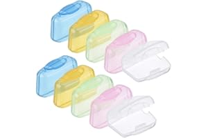 KQOZG Lot de 10 Protège-Brosse à Dents Capuchons de Protection pour Tête de Brosse à Dents - Étuis Portables pour Voyage, Maison, Camping et École
