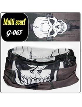 BazarAZ 2017 - [SKULL NERO] Scaldacollo Bandana Fascia Capelli Fantasy - in Cotone elasticizzato - Ideale per...