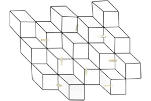 HOME DECO FACTORY Aucune HD4428 Mural PORTAFOTOS C/8 Pinzas, Negro, Estandar