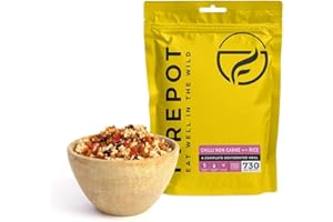 FIREPOT Chilli non Carne with Rice - Healthy VEGAN Dehydrated Expedition Food (Extra Large)