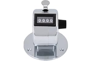 AUSLA 4-cyfrowy Licznik Tally, Mechaniczny Licznik Dłoni, Przenośny Licznik Skoków Kliknięć dla Linii, Ludzi, Golfa, Okrążeń i Dziania, Pieniędzy