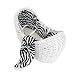Isabella Alicia Born To Be Wild Zebra Izzy Pod Moses Basket (White)