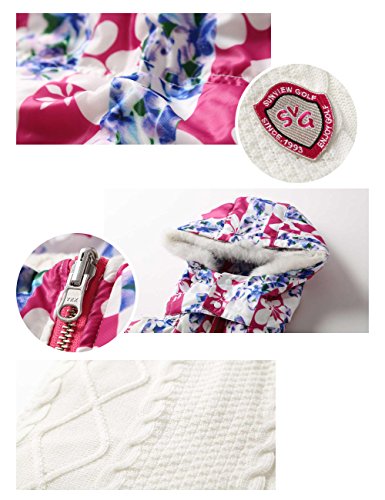 SVG-Womens-Hooded-Reversible-Golf-Down-Vest-Floral-Print-Casual-Vest-Jacket