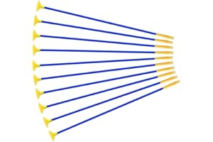 SMELEYOU 10pcs Ventouse de tir à l'arc, Ventouse de Pratique de flèches, Jouet d'arc de flèches pour Enfants Adultes, Cadeau de Jouet de Jeu de Sport de Cible en Plein air, 42cm