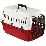 Kerbl 81348 Transportbox Expedion mit Kunstoff, 45x30x30 cm, creme/bordeaux