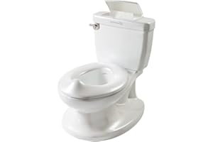 Summer Infant Vasino WC Bimbo con Suono Sciacquone, Tavoletta Ribaltabile e Scomparto Salviette, My Size Potty Bianco