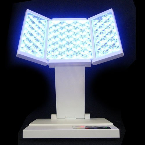 ZJchao LED Photon Beauty Light - Face Collagen Facial Skin Rejuvenation Phototherapy 3 Therapy Colors Red/Blue/Yellow - Table Top