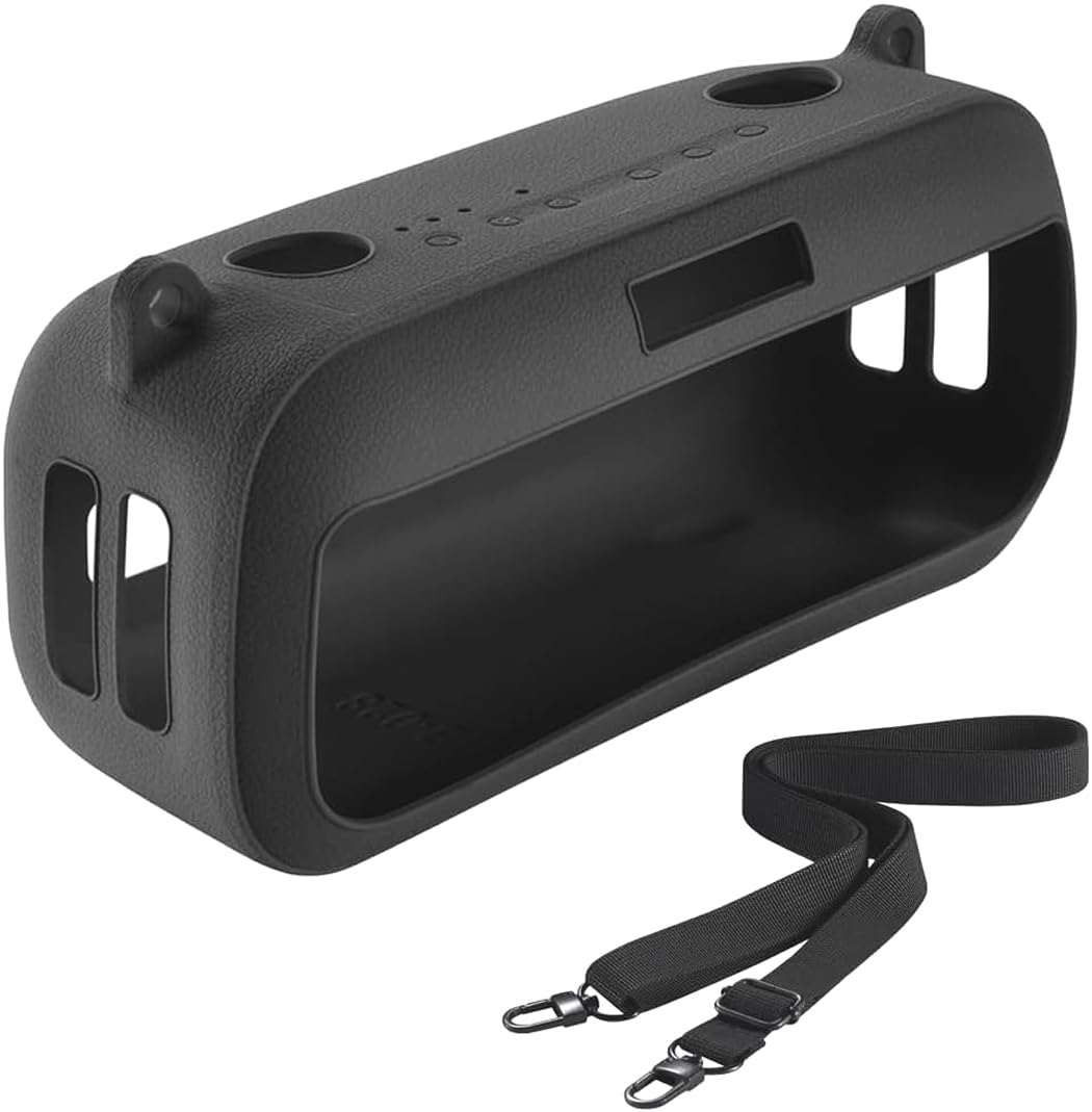 Zitel Silicone Case Compatible with New Bose SoundLink Max Bluetooth Portable Speaker Protective Cover (Black)