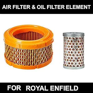 WinsIndia AIR and Oil Filter Element for Royal Enfield Bullet 350, Classic 350, Electra, Thunderbird 350