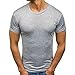 Produktbild ODRD Herren T-Shirts Frühling Sommer T-Shirt der Männer mit rundem Kragen und kurzen Ärmeln in Reiner Farbe Hemden Poloshirts Shirts Tops Langarmshirts Tee t Shirts Sport