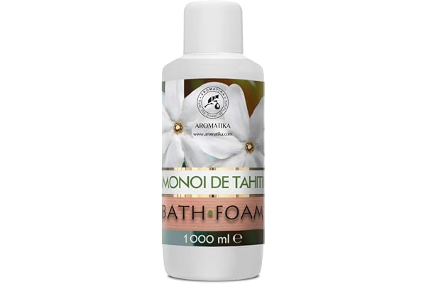 Mousse de Bain Monoi de Tahiti 1000ml - Bath Foam Calming - Soin du Corps - Exotique - Beauté - Bain - Bien-Etre - Détente - Aromathérapie - Spa - Bains Moussants