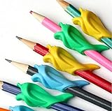 Pencil Grip Dolphin Style Original Universal Ergonomic Writing Aid for Righties - 10 Pcs (type 1)