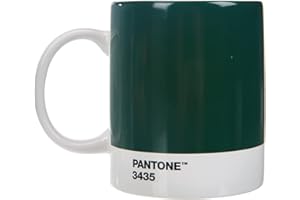 Copenhagen Design PANTONE Kubek do kawy/herbaty, cienka porcelana (ceramika), 375 ml, ciemnozielony, 3435 C, porcelana, 1 sztuka (1 opakowanie)