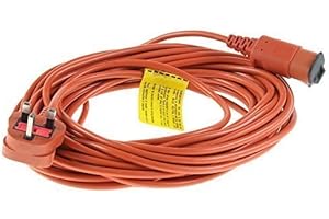 4YourHome 15 Metre Mains Power Cable Flex Lead & Plug For Flymo Lawnmowers Grass & Hedge Trimmers