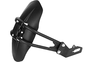 ‎DUOKON Duokon Motorrad Kotflügel Heckabdeckung Schutzblech, Schwarz, Edelstahl, Modern, Rear