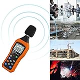 Schallpegelmessgerät, TKSTAR Digital Sound meter Digital Schallpegelmesser LCD Bildschirm Ton Monitor dB Meter MS6708 Tragbarer Digital Dezibel Schallpegelmesser Reader, Rauschmessung Messbereich 30-130 dBA Genauigkeit 1, 5dB