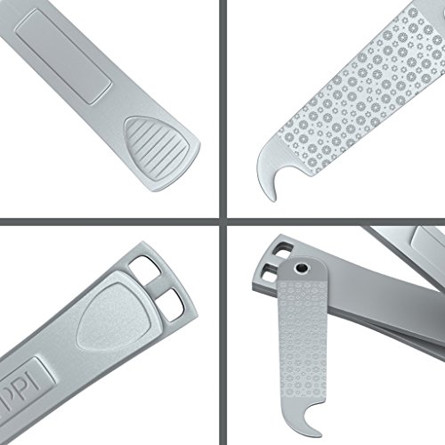 Clyppi: BEST Nail Clipper Set With Case For Well Groomed Men & Stylish Ladies | Perfect Nail Care Gift Set For Men & Women | Best Nail Clippers to Trim your Finger Nails & Toe Nails | Extra Sharp Easy Grip Fingernail Clippers & Toenail Clippers | Professional Deluxe Stainless Steel Nail Cutters