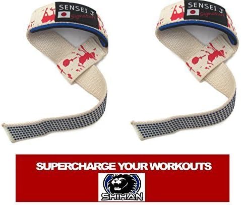 TOP GYM Weight Lifting Straps 'BLOOD-STEALTH' Blood Stains Original GEL - PADDED Non-Slip Weight Lifting Straps Pro Padded Weight Lifting Training Gym Straps Hand Bar Wrist Support Gloves Xtreme Power Quality) Weightlifting/Crossfit/Workout/Gym/Powerlifting/Bodybuilding For Men/Women
