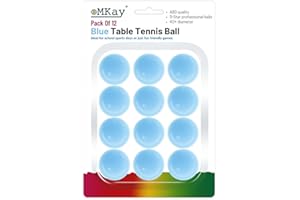 eMKay® Pack of 12 Ping Pong Table Tennis Balls (3-Star 40+ High-Performance ABS Material Training Balls) Ideal for Indoor and Outdoor Table Tennis - BLUE