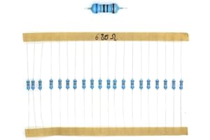 MIKROTECK 20x Résistances métal ¼W - 0.25w - 1% - 680R - 680ohm 680 ohm - 59res137