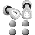 Noise Canceling Earplugs,Drop Shape Swimming Earplugs | With Box And Replaceable Silent Ear Caps Waterproof Silica Full Size Earplugs For