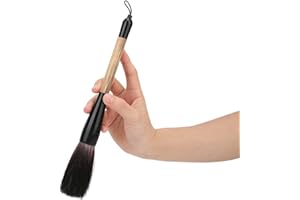 ZEALMAX 1 pinceau de calligraphie chinoise de taille moyenne, pinceau japonais Kanji Sumi pinceau stylo encre peinture écriture art dessin pinceau (poils d'ours)