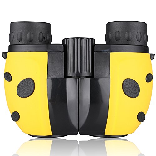 Kids Binoculars Compact Mini Binoculars for Children, Rubber 8x22 Adjustable Lightweight Binoculars Telescope Toy, Children Educational Toys for Bird Watching, Outdoors, Climbing, Mankn Boshile Series