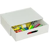 Starlightning Gizli &Ccedil;ekmece Organizer Masa Altı Saklama Kabı Beyaz Renk Model 1 8683400402630