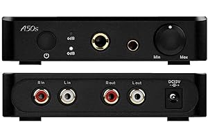 AIMPIRE Topping A50s HiFi Kopfhörerverstärker 3500mW Desktop HPA/Vorverstärker für Kopfhörer IEMs Leistungsverstärker Decoder 6,35 mm 4,4 mm Buchse (Schwarz)