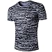 Produktbild Btruely Männer T-Shirt Sommer Junge Bluse Herren Kurzarm Poloshirt Sports Top Slim Fit Hemden Herrenn (L, Schwarz)