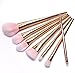 Ularma 7Pcs Set Professional Brush High Brushes set Make Up Blush Brushes Makeup Brush (Rose Gold)