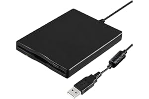 VRYTH USB Floppy Drive 3.5Inch External, Portable Disk Floppy 1.44 MB FDD USB Drive Card Reader Computer Accessory External Removable for Windows 98SE / ME / 2000 / XP VISTA, PC, OS8.6 or Above