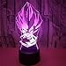 Produktbild 3D Vision Licht Anime LED Nachtlicht USB Bunte Touch Fernbedienung Basis Glühbirne Sensor Licht Freunde Kinder Kinder Jungen Geschenk