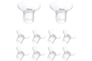 10 st bröstpumpsinsatser 14/16/18/20/22 mm för Momcozy M5/M9/M6/S12 Pro/V1 Pro/V2 Pro, bröstpumpar för Spectra/Eufy/Medela/Elvie/Lansinoh
