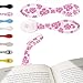 Produktbild Buchlicht LED Buchlampe, flexibles Leselicht - kleine, helle Leselampe und Lesezeichen - Ideal für Kinder, zum Lesen im Bett und ein großartiges Weihnachtsgeschenk - Batterien enthalten (Pinke)