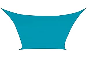 Perel Voile d'ombrage, Toile ombrage, Toile extérieure terrasse, imperméable, Protection Contre UV, 3 Anneaux en O en Acier Inoxydable, 3.6 x 3.6 x 3.6 m, 160 g/m², Polyester, Triangulaire, Bleu Ciel