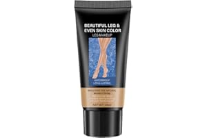 KARLOR Crema per il trucco delle gambe, crema colorata per le gambe, impermeabile, copertura per tatuaggi, copertura correttore, gamba, fondotinta, forma il tono della pelle (02# naturale)