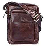 STILORD 'Jannis' Leder Umhängetasche Männer klein | Vintage Herrentasche zum Umhängen vom jungen Markenhersteller STILORD | 9.7 Zoll Tablettasche aus echtem Leder