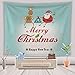 Produktbild YFXGSTLI Weihnachtstapisserie Schneemann Santa Claus Hintergrund Wand Wand Dekoration 150 * 130cm SD-3