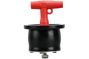SUPERTOOL Scupper Plugs, Expansion Rubber Drain Plug with T Handle and Screw, Boat Pipe Hole Plug for 33-38mm Scupper