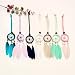 Produktbild YGMONER Mini Dream Catcher 7 Tressen Set – Auto Innen Rückspiegel baumeln Tasche Charm Anhänger 3 cm Durchmesser und 22,9 cm lang