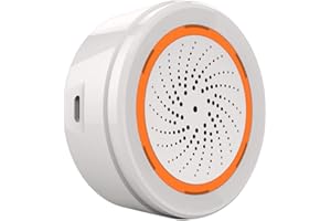 LEDLUX Syrenka alarmowa ZigBee, maksymalny dźwięk 90 dB, podwójny czas regulacji, dźwięk, system antykradzieżowy ZigBee