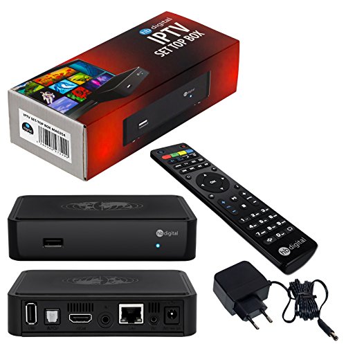 Original HB-DIGITAL MAG 254 IPTV SET TOP BOX Streamer Multimedia Player Internet TV IP Receiver