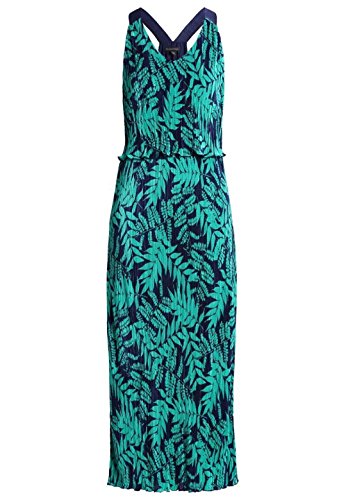 Preisvergleich Produktbild Banana Republic Damen Kleid Falten Maxikleid Grün Gr. M 590788