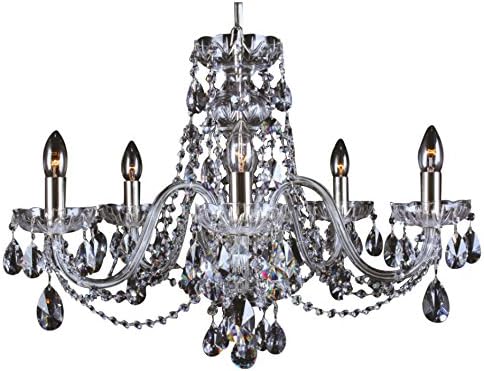 Glass LPS 11 801/05/1 Swarovski Elements Sterling Silver A +, Rchandeliers (E14), Clear, 5.5 kg, 66 x 50 cm