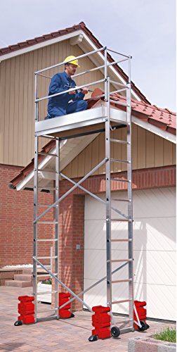 Hailo 9475-051 Grund- und Aufbaugerüst 5m inkl. Wandhalterung - 3