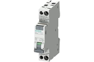 Siemens 5SV13166KK16 FI/LS kompakt RCBO 1P+N 6kA TypA 30mA B16 230V, Fehlerstrom- und Überlastschutz in 1TE (50% Platzersparnis)