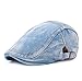 Produktbild bigboba Herren Vintage Denim flach Gap fahren Beret Hat Cabbie Hat Herren Schiebermütze Kappen für Frauen Light blue 2